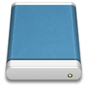 Blue External Drive icon